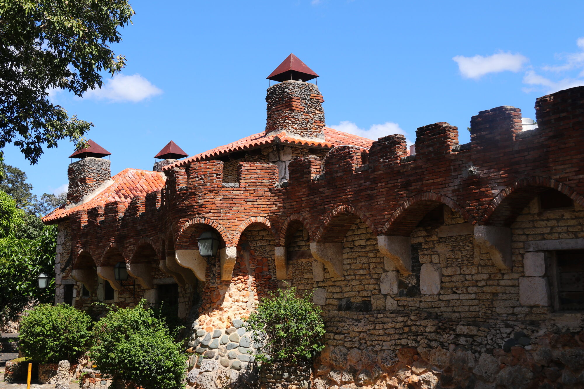 Stone walls and turrets of Altos de Chavón